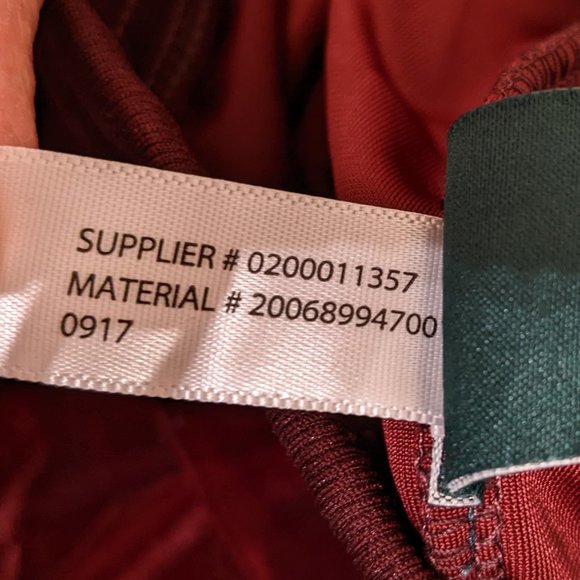 Lauren Ralph Lauren Velvet Drawstring Jogger Burgundy/Wine Super Soft XS - Picture 14 of 14